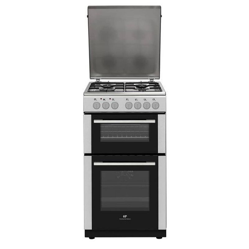 Foto van Continental gas cook cedf5060ix3 - 4 lichten - roestvrij staal - l50 xp60 x h90 cm