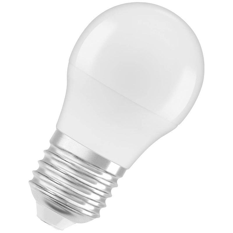 Foto van Osram 4099854021961 led-lamp energielabel f (a - g) e27 globe (mini) 4.9 w = 40 w koudwit (ø x h) 45 mm x 45 mm 1 stuk(s)