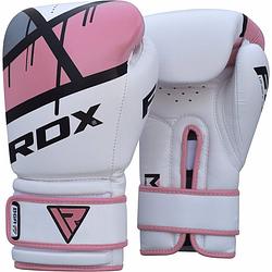 Foto van Rdx sports bokshandschoenen bgr-f7 - roze 12oz - leer