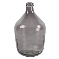 Foto van Countryfield vaas - grijs transparant - glas - xl fles vorm - d23 x h38 cm - vazen