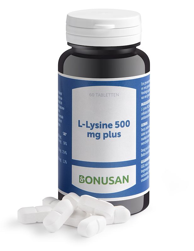 Foto van Bonusan l-lysine 500mg plus tabletten