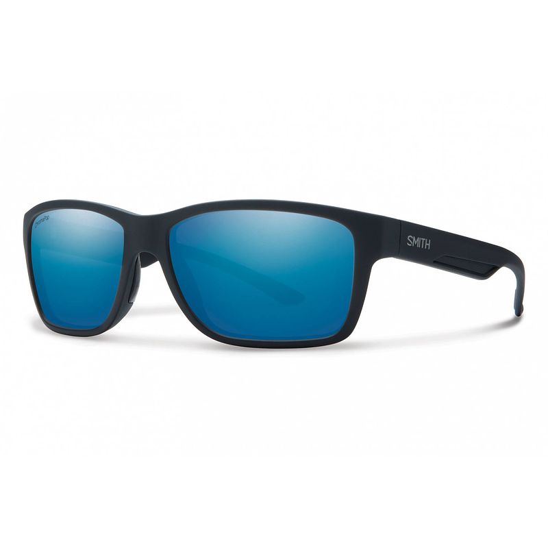 Foto van Smith wolcott zonnebril unisex gepolariseerd matzwart/blauw