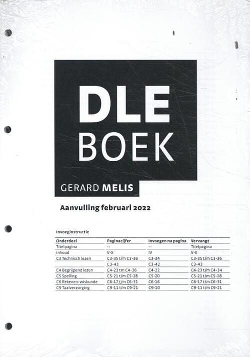 Foto van Dle boek: aanvulling februari 2022 - gerard melis - paperback (9789024448548)