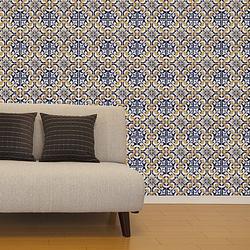 Foto van Walplus muur decoratie sticker - talavera tegels 8 x stickervel