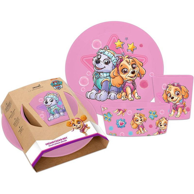 Foto van Koziol kinderservies connect paw patrol roze 3-delig