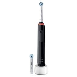 Foto van Oral-b elektrische tandenborstel pro 3 3000 sensi zwart - 3 poetsstanden