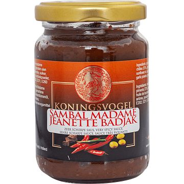 Foto van Koningsvogel sambal madame jeanette badjak 200g bij jumbo