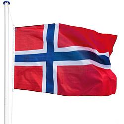 Foto van Tectake - aluminium vlaggenmast noorwegen