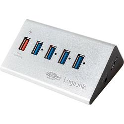 Foto van Logilink ua0227 4 poorten usb 3.2 gen 1-hub zilver