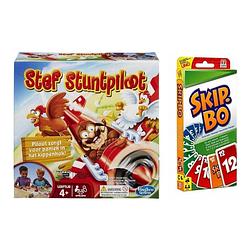 Foto van Spellenbundel - 2 stuks - stef stuntpiloot & skip-bo