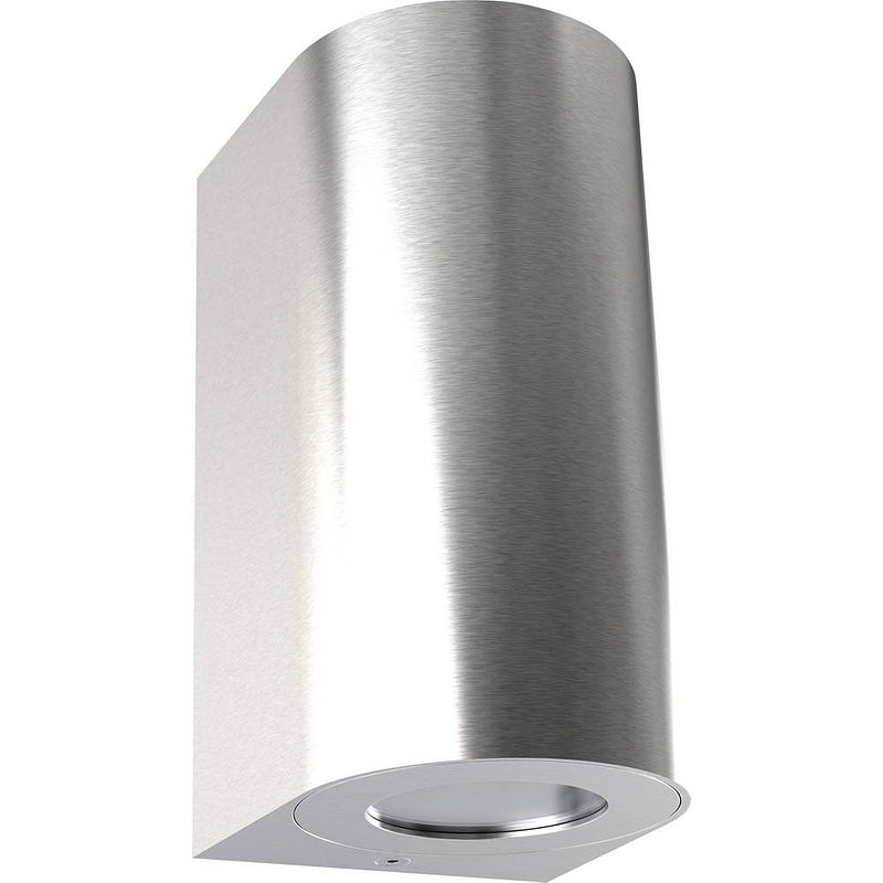 Foto van Nordlux canto maxi 2 49721034 buitenlamp (wand) gu10 56 w rvs