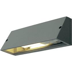 Foto van Slv pema 230034 buitenlamp (wand) spaarlamp, led e27 15 w zilver-grijs