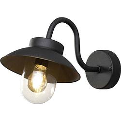 Foto van Konstsmide vega mini 417-750 buitenlamp (wand), wandlamp spaarlamp, gloeilamp, led e27 zwart