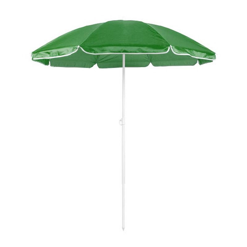 Foto van Groene strand parasol van nylon 150 cm - parasols