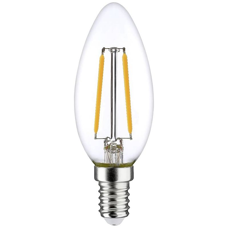 Foto van Lightme lm85263 led-lamp energielabel g (a - g) e14 kaars 3 w = 25 w warmwit (ø x h) 35 mm x 97 mm 1 stuk(s)