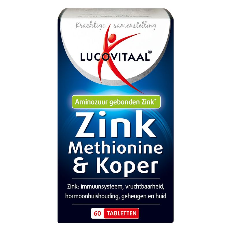 Foto van Lucovitaal zink methionine & koper tabletten