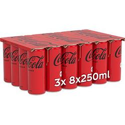 Foto van Cocacola zero sugar 3 x 8 x 250ml bij jumbo