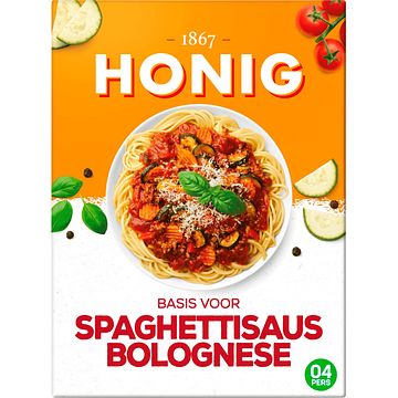 Foto van 2e halve prijs | honig mix voor spaghettisaus bolognese 41g aanbieding bij jumbo