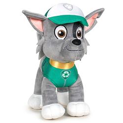 Foto van Pluche paw patrol knuffel rocky - classic new style - 27 cm - cartoon knuffels - speelgoed voor kinderen