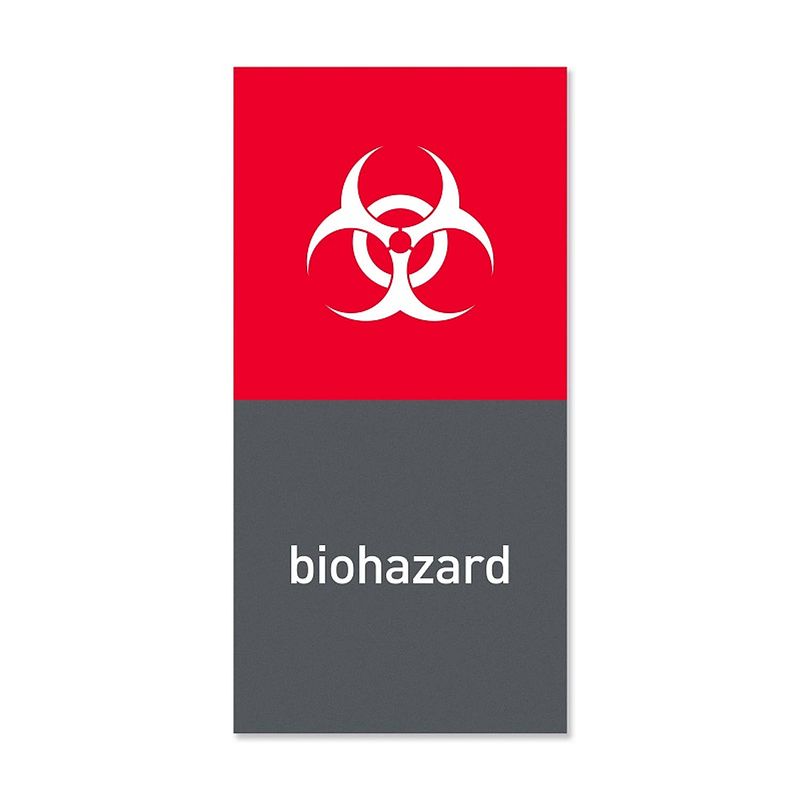 Foto van Afvalemmer marker magnetisch - biohazard - grijs - simplehuman