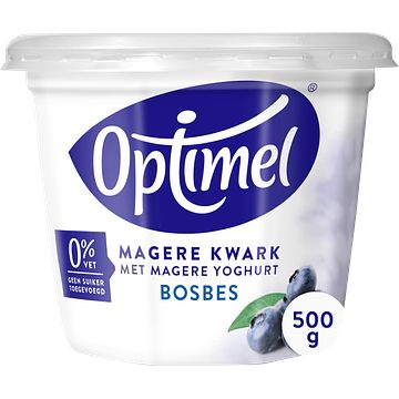 Foto van Optimel magere kwark bosbes 0% vet 1 x 500g bij jumbo