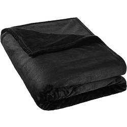 Foto van Super zachte deken zwart 220 x 240cm 400947