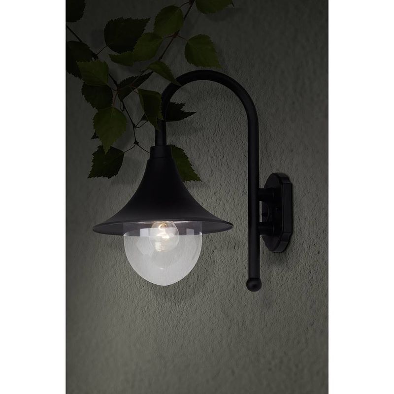 Foto van Brilliant berna 41081/06 buitenlamp (wand) spaarlamp, led e27 60 w zwart