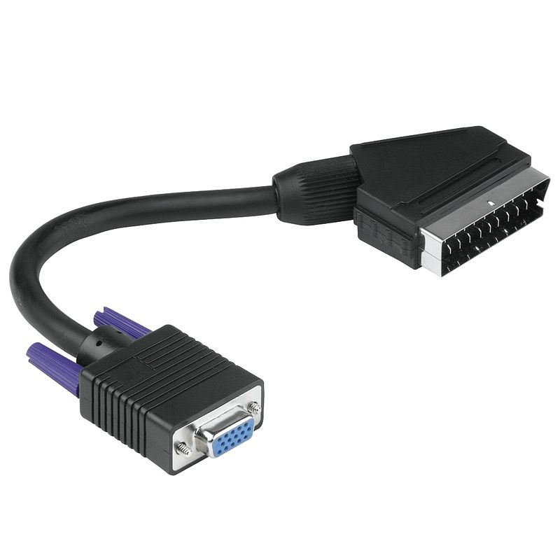 Foto van Hama scart-vga-adapter it presenter zwart