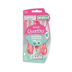 Foto van Quattro smooth sensitive wegwerpscheermesjes voor vrouwen 3st
