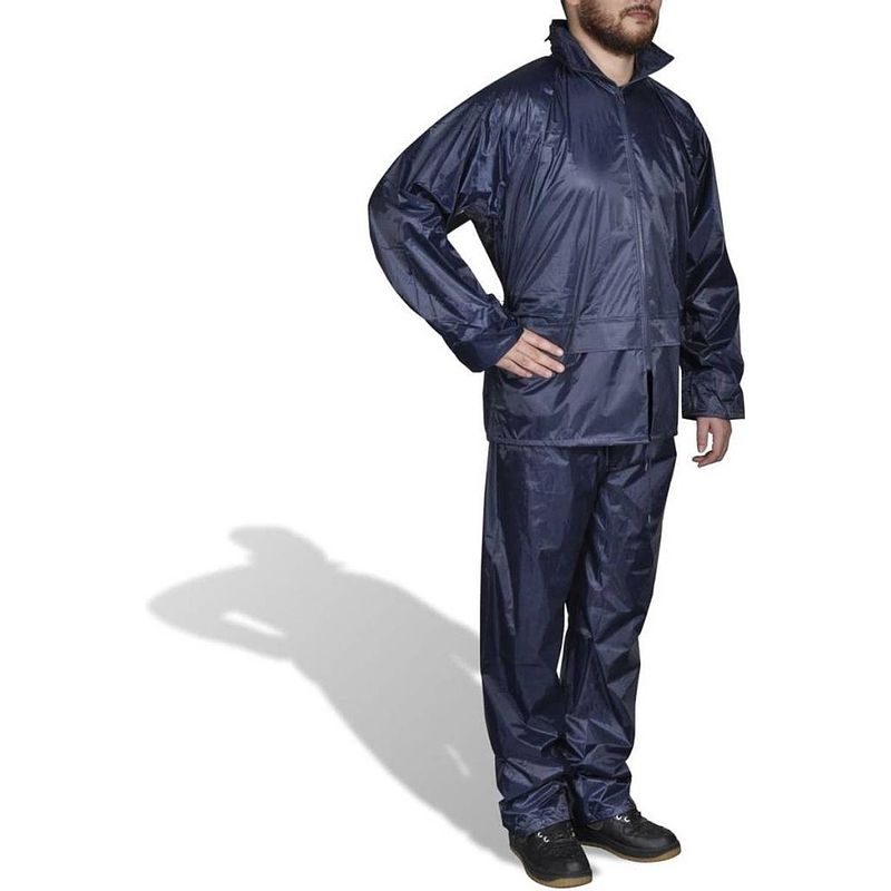 Foto van Regenpak maat xxxl - regenpak maat xxxlarge - regenpak - basic rainsuit - unisex - regenpak dames en heren - regenpak