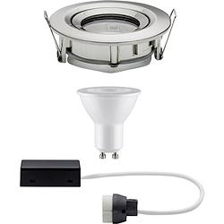 Foto van Paulmann nova inbouwlamp voor badkamer led gu10 7 w ip65 ijzer (geborsteld)