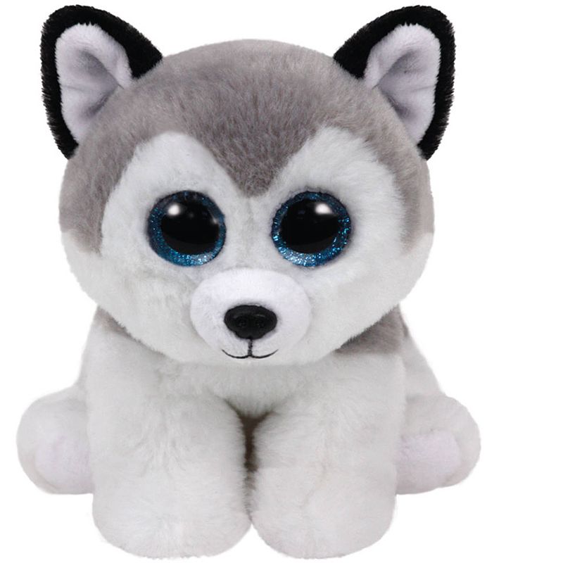 Foto van Ty beanie babies knuffel husky buff - 15 cm