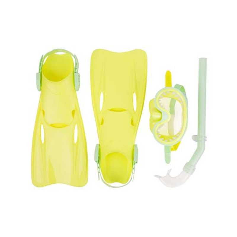 Foto van Sunnylife snorkelset swimtime junior siliconen geel one-size