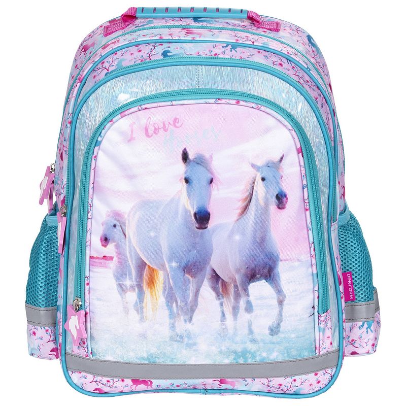 Foto van Animal pictures rugzak i love horses - 39 x 29 x 17 cm - polyester