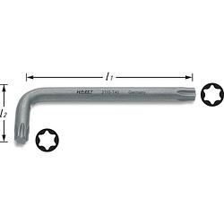 Foto van Hazet 2115-t8 binnen-torx haakse schroevendraaier t 8