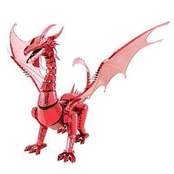 Foto van Metal earth fascinations iconx red dragon modelbouwset
