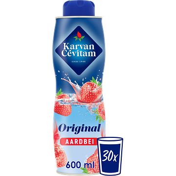 Foto van 2 voor € 5,99 | karvan cevitam aardbei original siroop, 600ml aanbieding bij jumbo