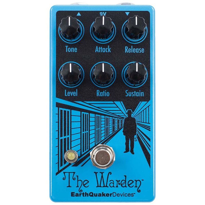 Foto van Earthquaker devices the warden v2 optical compressor effectpedaal