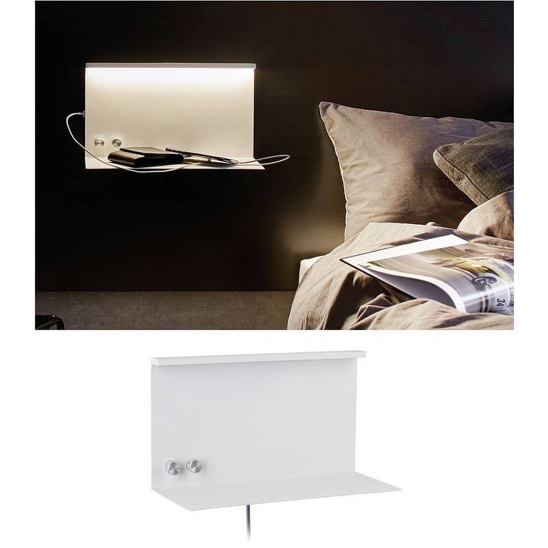 Foto van Paulmann jarina 78919 led-wandlamp 4.5 w led wit