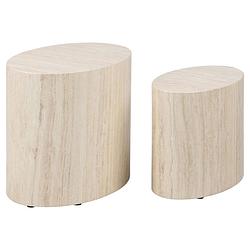 Foto van Micca salontafel set van 2 stuks. beige.