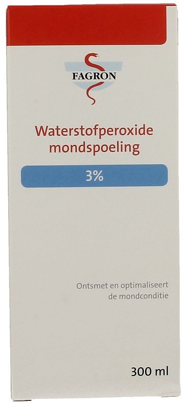 Foto van Fagron waterstofperoxide mondspoeling 3%