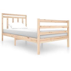 Foto van Vidaxl bedframe massief hout 100x200 cm