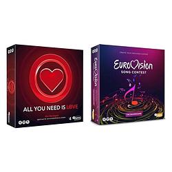 Foto van Spellenbundel - 2 stuks - eurovisie songfestival spel & all you need is love bordspel