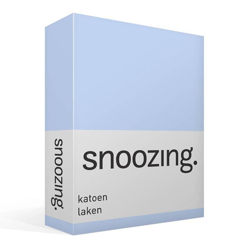 Foto van Snoozing - laken - katoen - lits-jumeaux - 240x260 - hemel