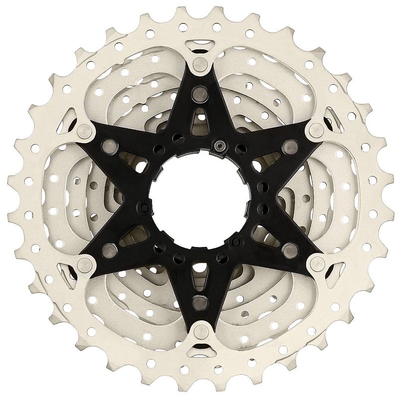 Foto van Sunrace csrs3 cassette 11 speed 11-28t. zilver metallic in box