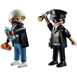 Foto van Playmobil duopacks duopack politieagent en graffiti spuiter - 70822