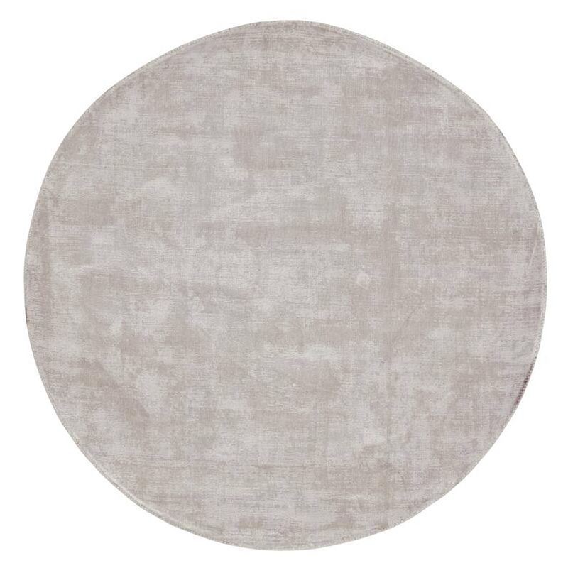 Foto van Must living carpet la belle round small,ø150 cm, light grey, 100% v...