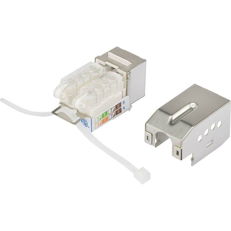 Foto van Renkforce ks10 rj45-inbouwmodule keystone cat 6a