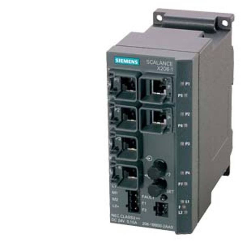 Foto van Siemens 6gk5206-1bb10-2aa3 industrial ethernet switch 10 / 100 mbit/s