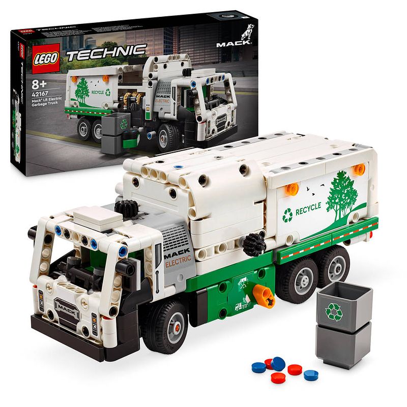 Foto van Lego technic mack lr electric vuilniswagen 42167